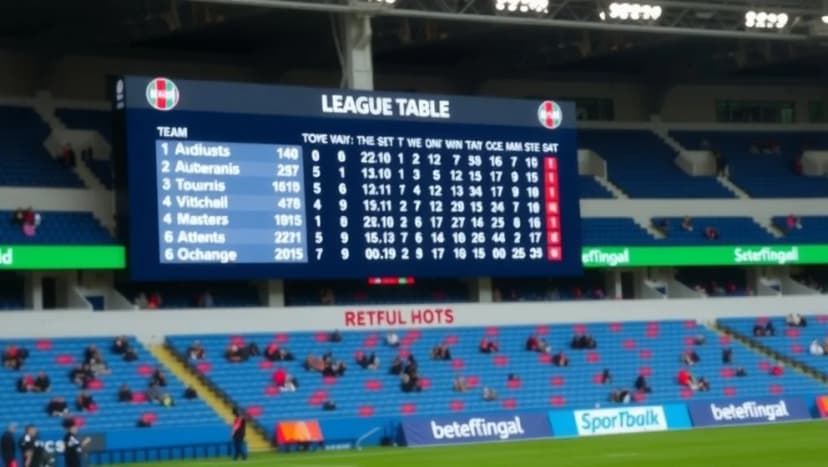 Poängställning i Västerås SK FK nu